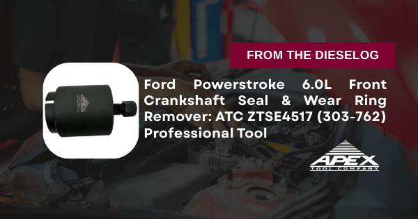 ATC ZTSE4517 Ford Powerstroke 6.0L front crankshaft seal wear ring remover tool